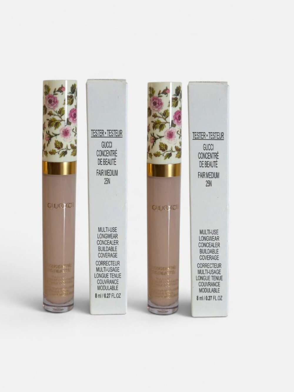 Gucci Multi-Use Longwear Concealer "Fair Medium" 25N Bundle of 2 - 8ml - Picture 2 of 2